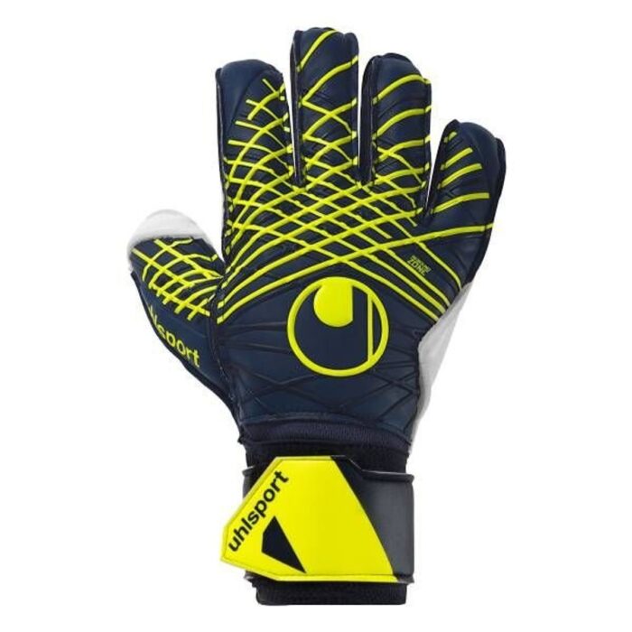 Uhlsport Goalkeeper Gloves Prediction Soft Flex Frame - Navy/White/Fluo Yellow