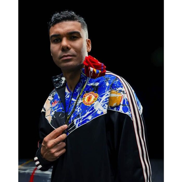 Manchester United Track Top Stone Roses - Black/Multicolor