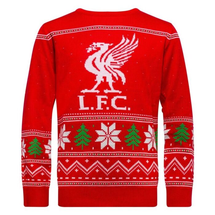 Liverpool Christmas Jumper Liverbird - Red Kids