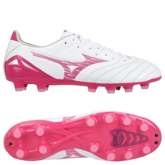 Mizuno Morelia Neo IV Pro FG Blazing Flair - White/Fuchsia Purple