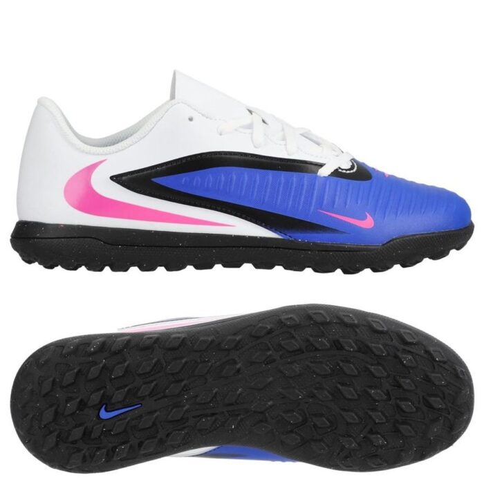 Nike Phantom 6 Club Low Cut TF Attack - Racer Blue/Pink Blast/White Kids