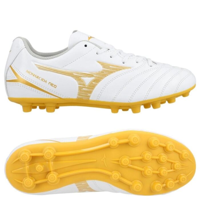 Mizuno Monarcida Neo III Select AG Bright Gold - White/Gold Kids