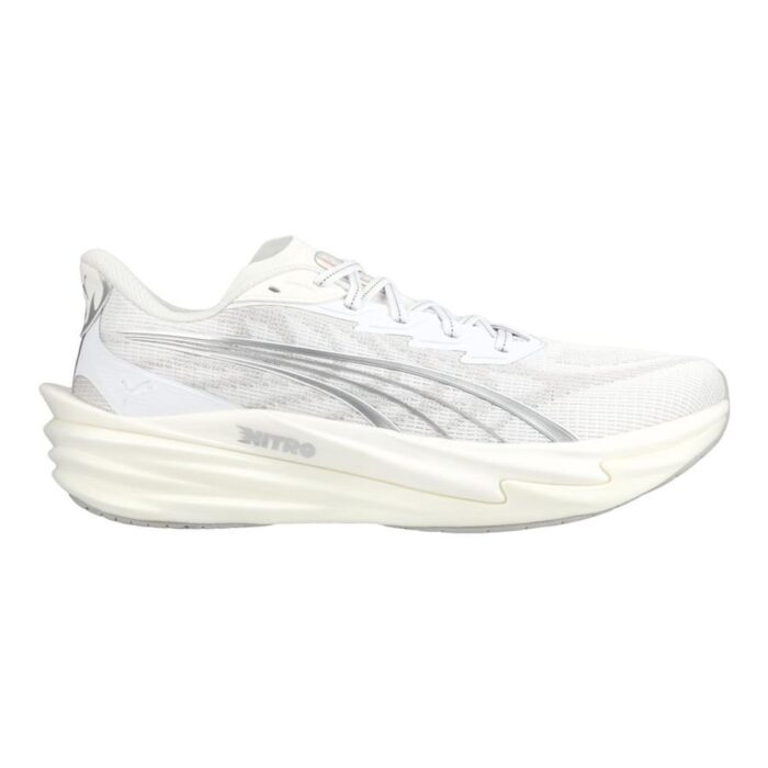 PUMA Running Shoe Deviate Nitro 4 - PUMA White/Feather Grey Women