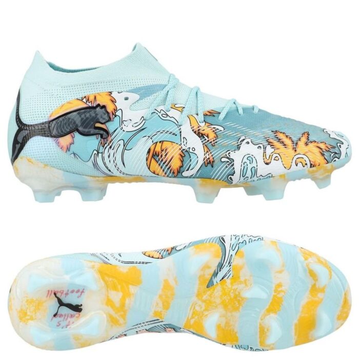 PUMA Future 9 Ultimate FG Los Angeles City Edition - Light Aqua/Team Aqua/Sun Stream