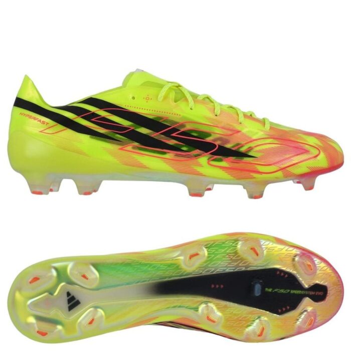 adidas F50 Hyperfast Evo FG Too Light - Solar Yellow/Core Black/Solar Turquoise LIMITED EDITION