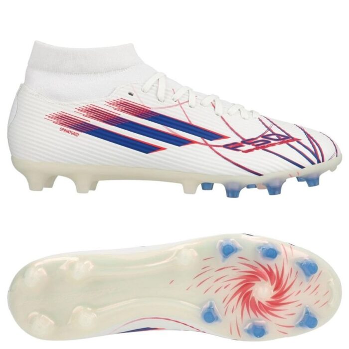 adidas F50 Sparkfusion League Mid Cut FG/AG Icon Takeover - Footwear White/Royal Blue/Lucid Red Women