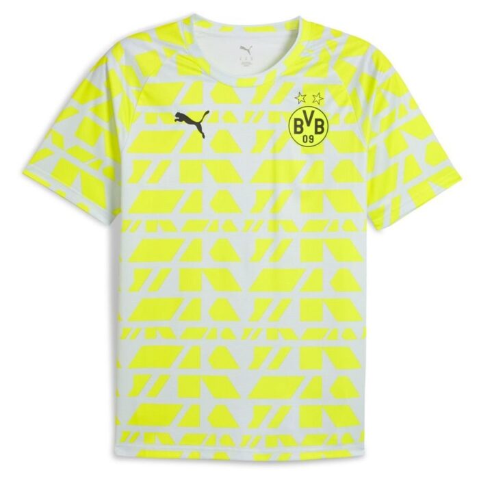 Dortmund Training T-Shirt Pre Match - Yellow Alert/Silver Metallic