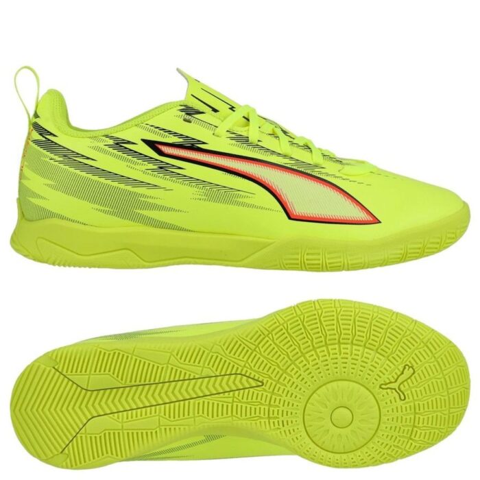PUMA Ultra 6 Play IT Unleashed - Yellow Alert/PUMA Black/Glowing Red/Lime Squeeze Kids