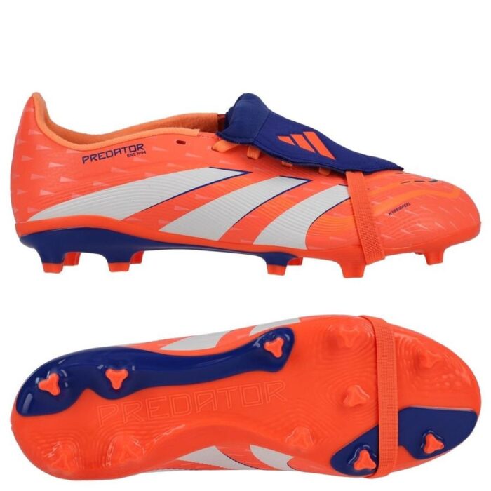 adidas Predator League Fold-over Tongue FG/AG Coral Blaze - Signal Coral/Footwear White/Beam Orange Kids