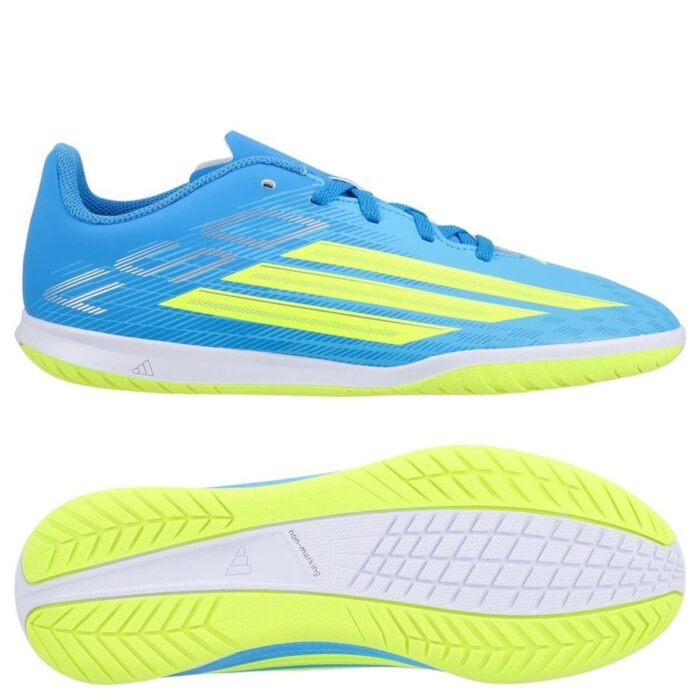 adidas F50 Club IN Ice Cold Precision - Lucid Ray Blue/Solar Yellow/Light Utility Aqua Kids