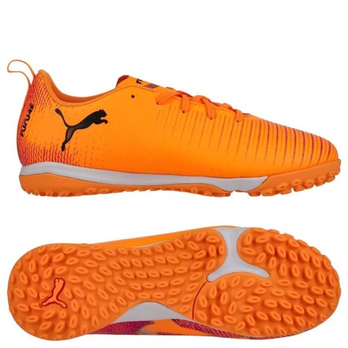PUMA Future 8 Play + Mid TT Hot Pursuit - Heat Fire/PUMA Black/Ravish Kids