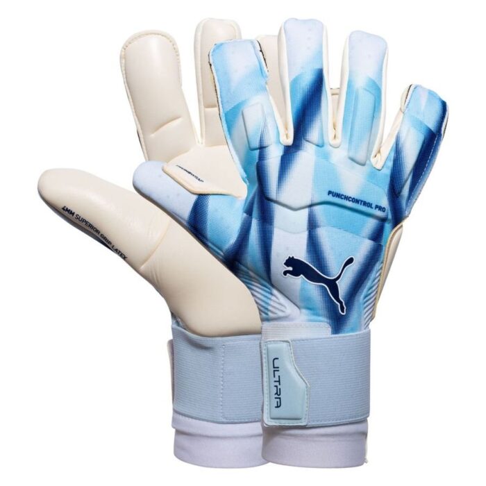 PUMA Goalkeeper Gloves Ultra Ultimate Hybrid Dreamrush - Icy Blue/Blue Jewel
