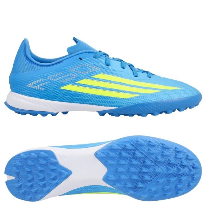 adidas F50 League TF Ice Cold Precision - Lucid Ray Blue/Solar Yellow/Light Utility Aqua