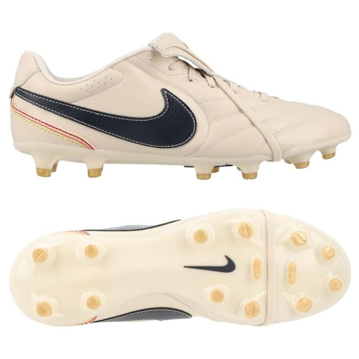 Nike Tiempo Ligera Pro Fold-over Tongue FG R10 - Pearl White/Dark Obsidian LIMITED EDITION