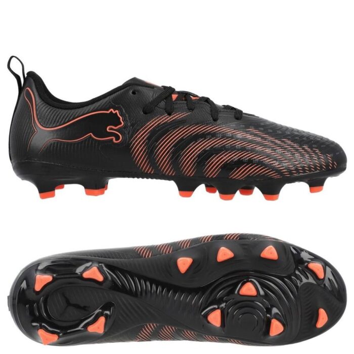 PUMA Future 9 Play FG/AG Eclipse - PUMA Black/Glowing Red/Strong Gray Kids