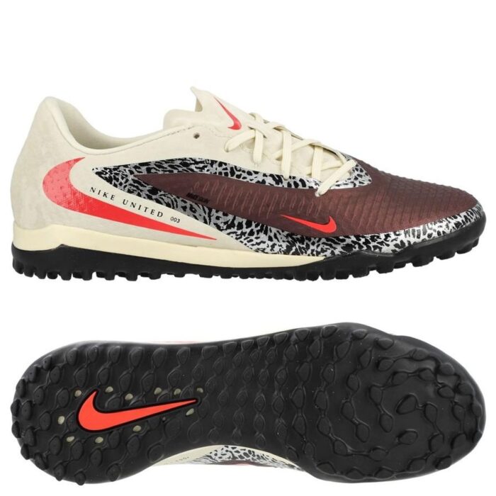 Nike Phantom 6 Academy Low Cut TF United - Burgundy Crush/Universal Red/Fossil