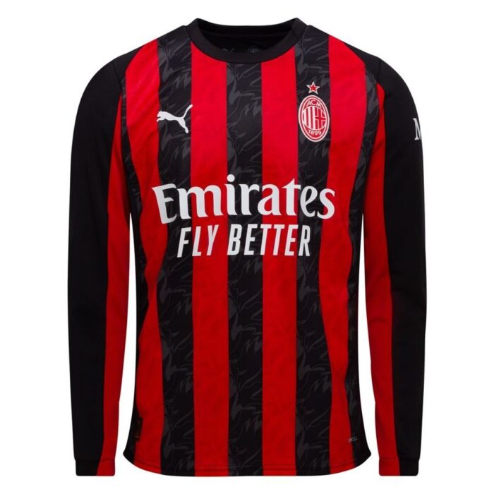 Milan Home Shirt 2025/26 Long Sleeves