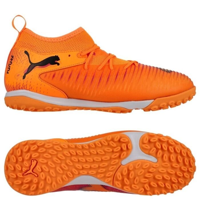 PUMA Future 8 Match + Mid TT Hot Pursuit - Heat Fire/PUMA Black/Ravish Kids