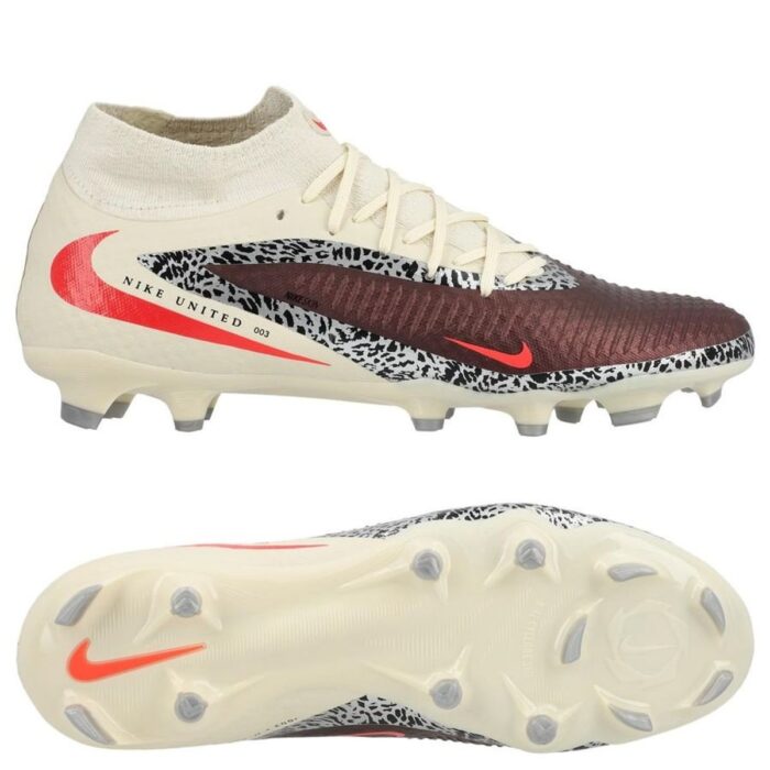 Nike Phantom 6 Academy High Cut MG United - Burgundy Crush/Universal Red/Fossil