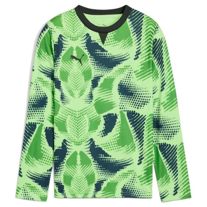PUMA Goalkeeper Shirt teamTarget - Fizzy Lime/PUMA Black Kids L/S