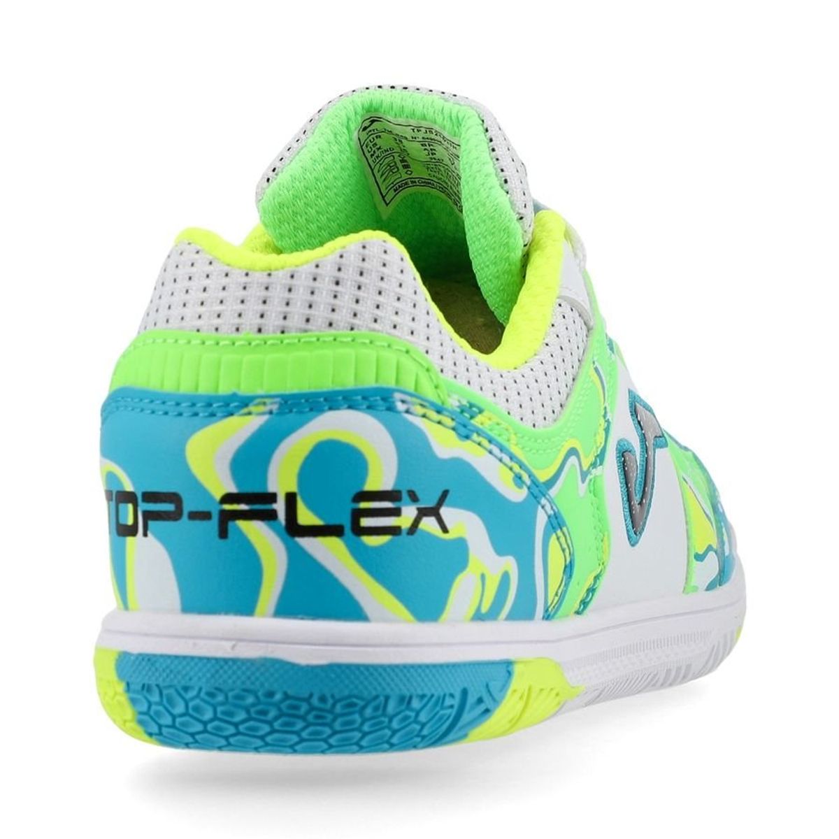 Joma Top Flex IN - White/Green/Blue Kids 6 Joma Top Flex IN - White/Green/Blue Kids - Image 6