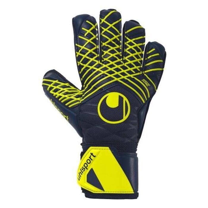Uhlsport Goalkeeper Gloves Prediction Supersoft - Navy/White/Fluo Yellow