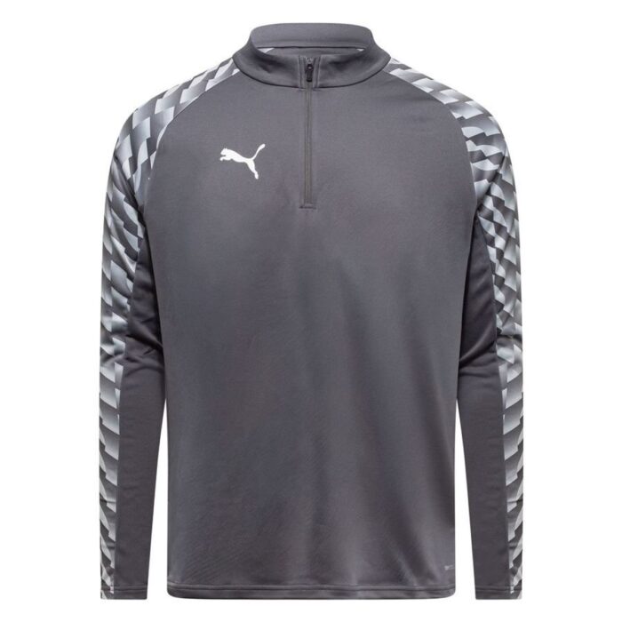PUMA Training Shirt teamLIGA26 1/4 Zip - Flat Dark Gray/PUMA White