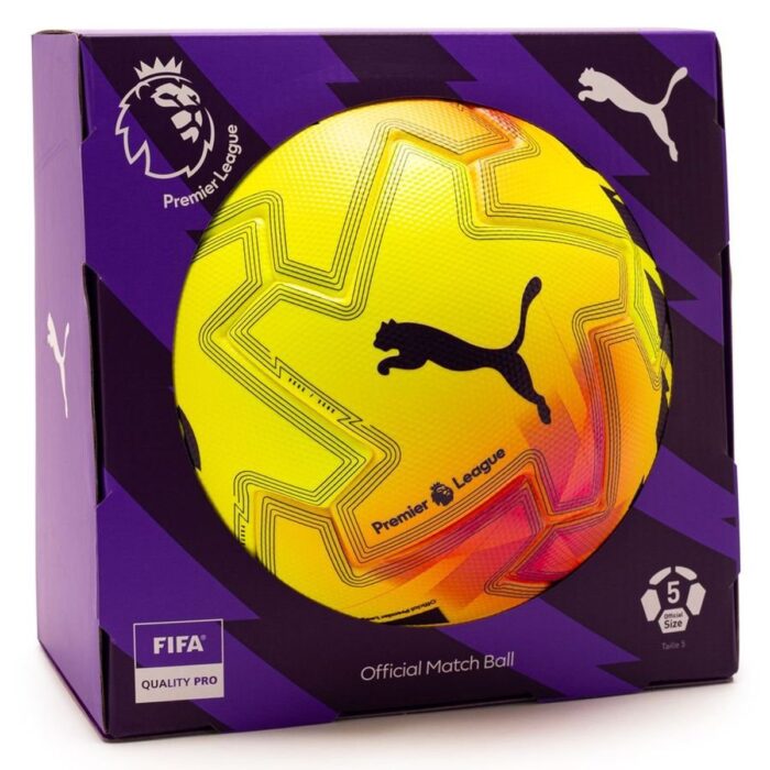 PUMA Football Premier League Orbita Ultimate (FIFA® Quality Pro) Lights Match Ball WP - Fluo Yellow/Multicolor