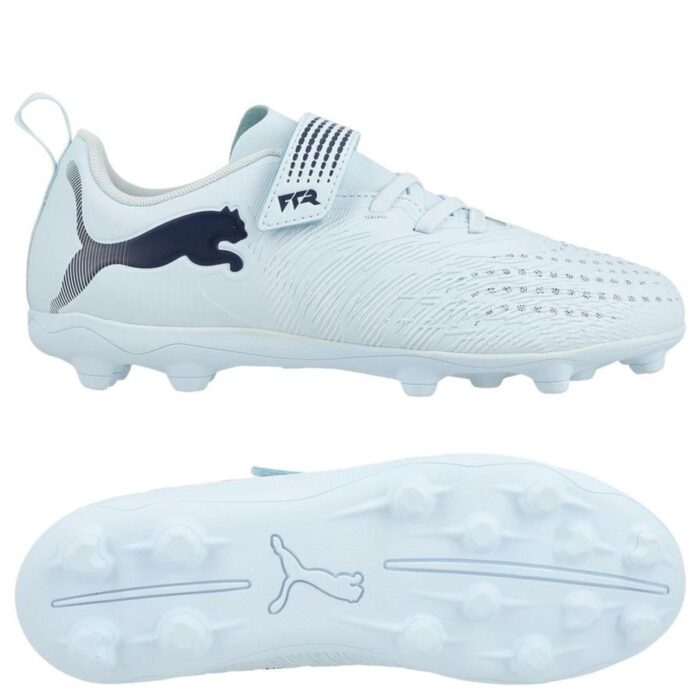 PUMA Future 9 Play Velcro FG/AG Dreamrush - Icy Blue/Blue Jewel Kids