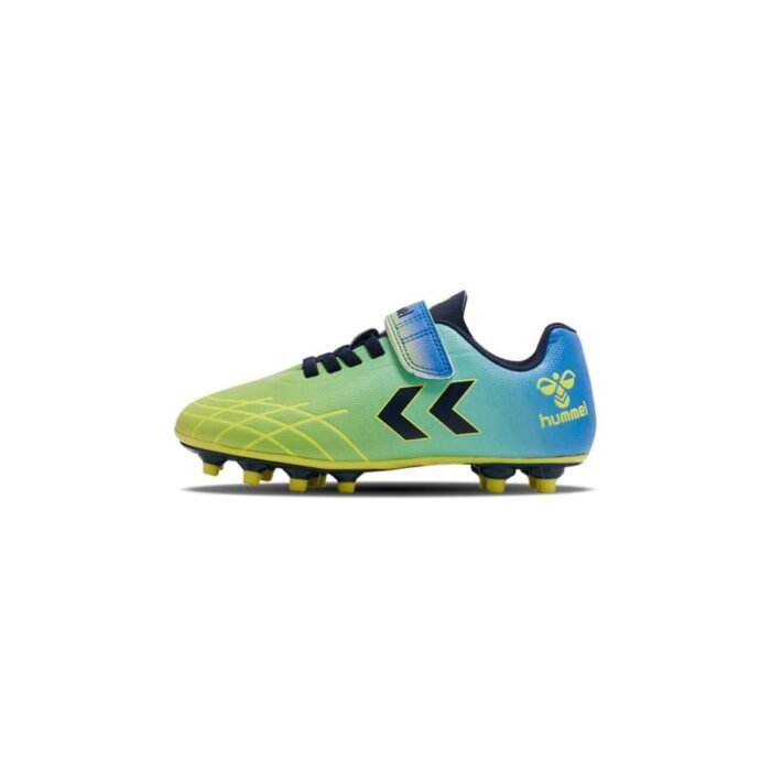 Hummel Top Star Velcro FG - Lime Green/Blue Kids