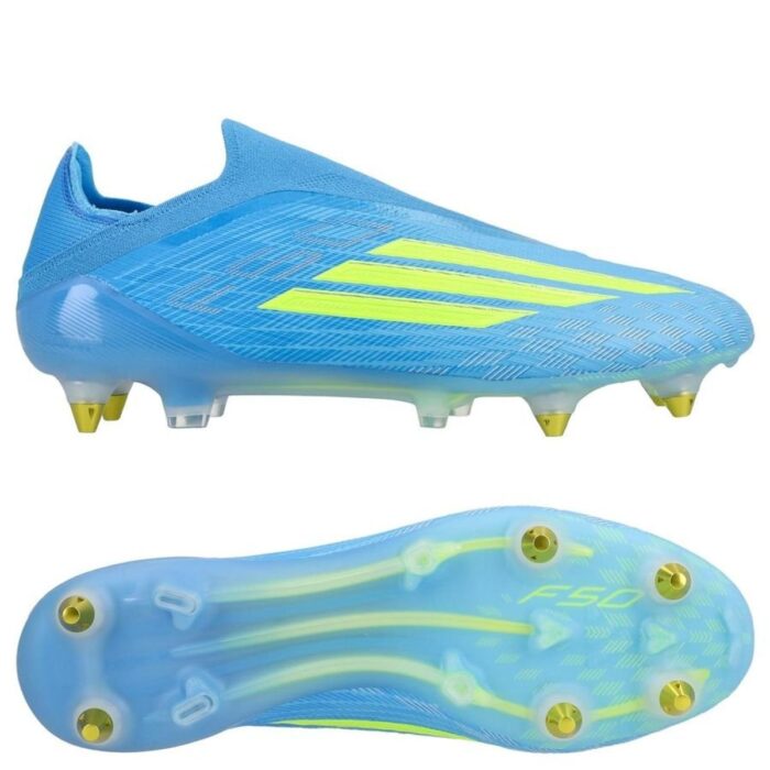 adidas F50 Elite Laceless SG Ice Cold Precision - Lucid Ray Blue/Solar Yellow/Light Utility Aqua