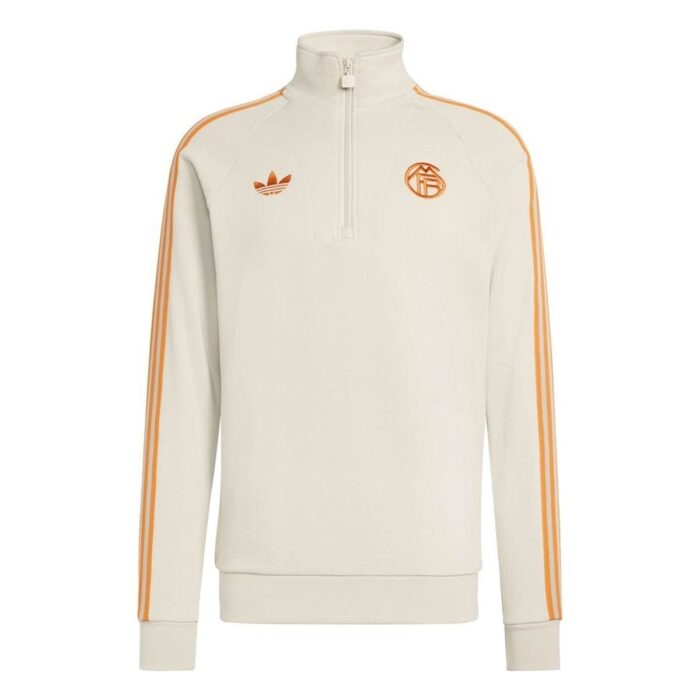Bayern München Track Top OG Half Zip - Wonder Alumina/White/Orange
