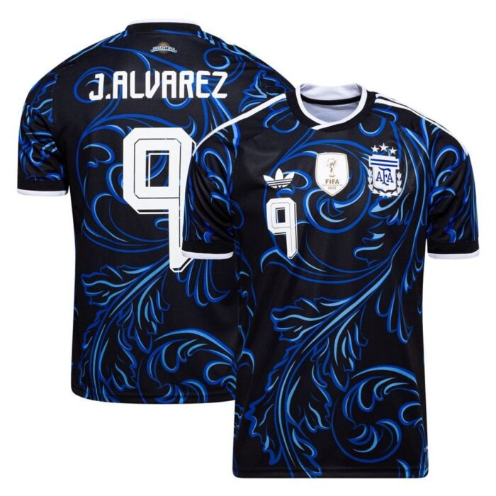 Argentina Away Shirt World Cup 2026 J. ALVAREZ 9