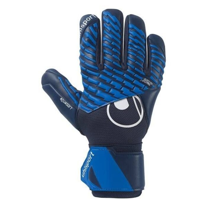 Uhlsport Goalkeeper Gloves Fangmaschine Aquasoft HN - Navy/Pacific Blue/White