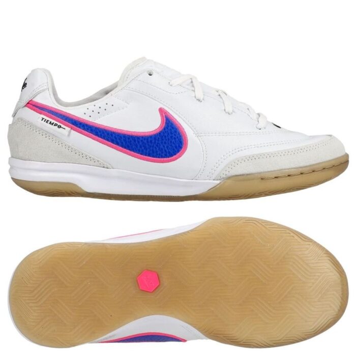 Nike Tiempo Streetgato IC Attack - White/Racer Blue/Pink Blast Kids