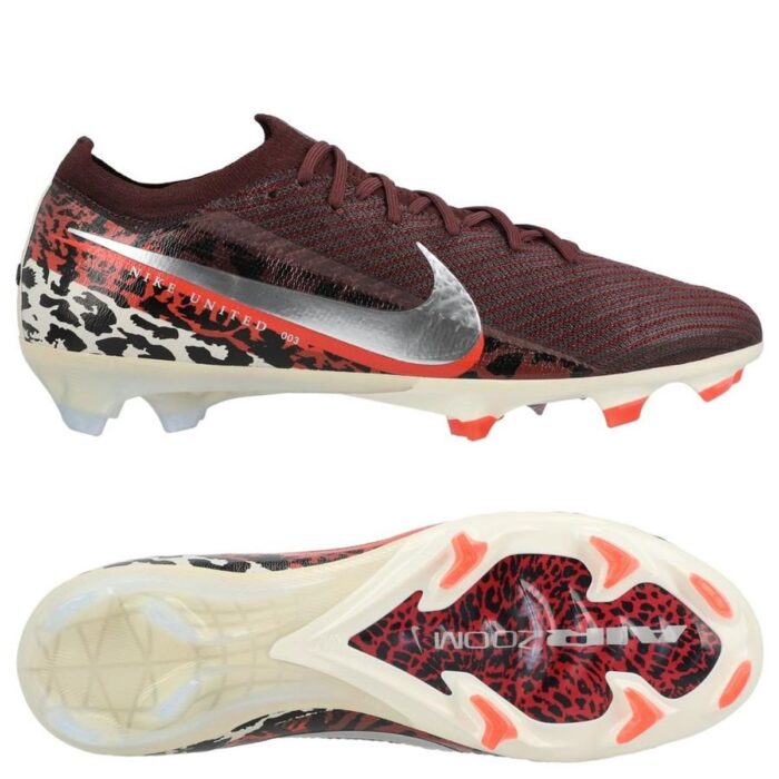 Nike Air Zoom Mercurial Vapor 16 Elite FG United - Burgundy Crush/Metallic Silver/Universal Red/Fossil
