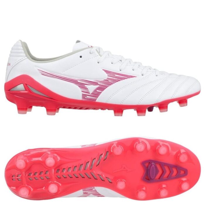 Mizuno Monarcida Neo III Pro FG Blazing Flair - White/Fuchsia Purple