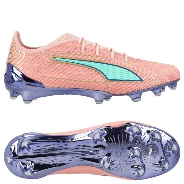 PUMA Ultra 6 Ultimate FG Miami City Edition - Rose Dust/Electric Peppermint/PUMA Gold/Blue Crystal