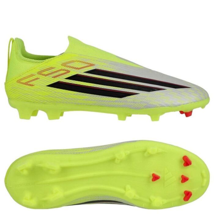 adidas F50 League Laceless FG/AG Born For Goals - Solar Yellow/Core Black/Lucid Red Kids