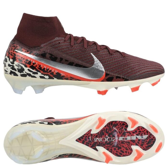 Nike Air Zoom Mercurial Superfly 10 Elite FG United - Burgundy Crush/Metallic Silver/Universal Red/Fossil