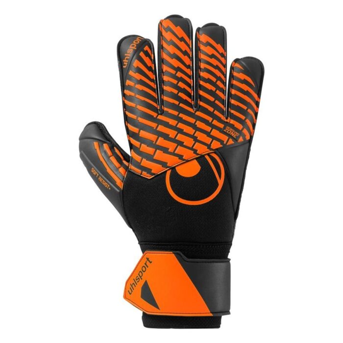 Uhlsport Goalkeeper Gloves Fangmaschine Soft Resist+ - Black/Fluo Orange