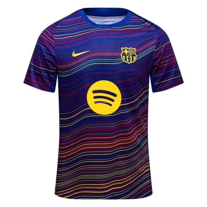 Barcelona Training T-Shirt Dri-FIT Academy Pro Pre Match - Deep Royal Blue/Midwest Gold
