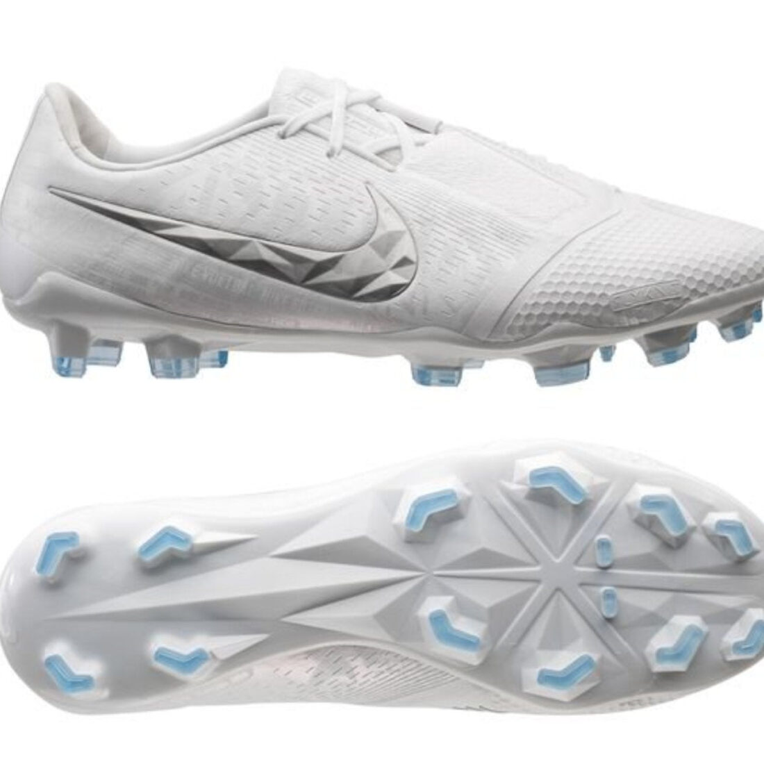 Nike Phantom Venom Elite FG Nuovo - White/Chrome/Metallic Silver
