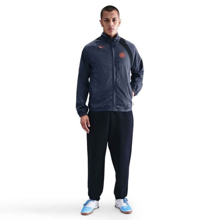 Inter Track Jacket T90 Woven GX 3rd - Thunder Blue/Black/Safety Orange