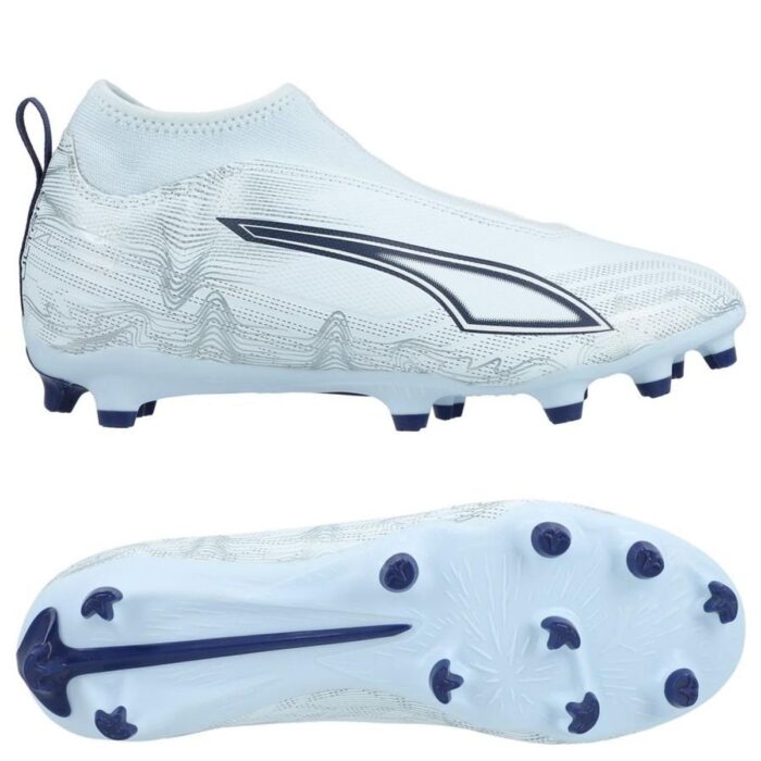 PUMA Ultra 6 Match Laceless + FG/AG Dreamrush - Icy Blue/PUMA White/Blue Jewel Kids