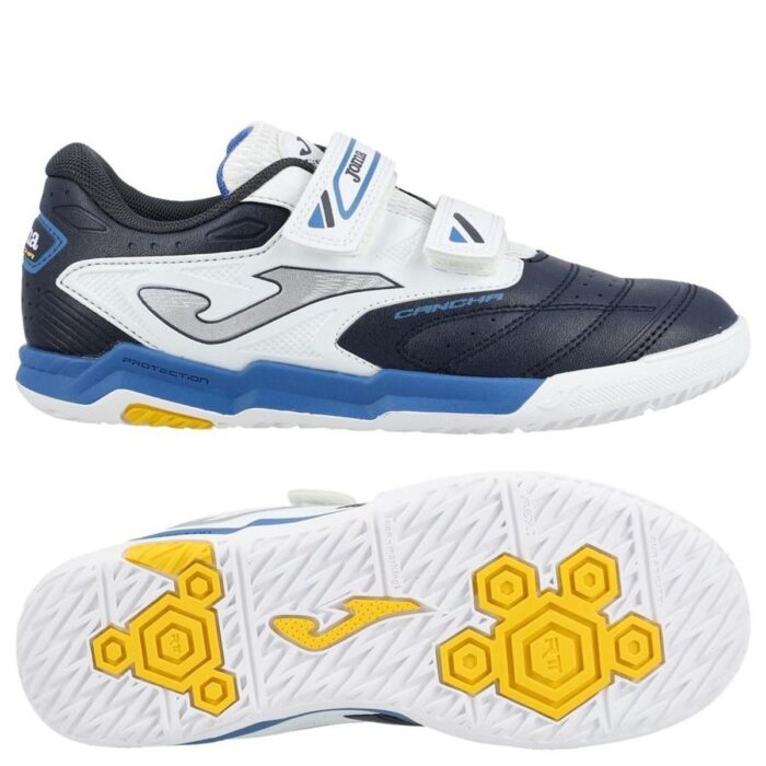 Joma Cancha Velcro IN - navy blue/White Kids