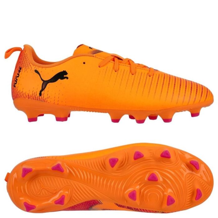 PUMA Future 8 Play FG/AG Hot Pursuit - Heat Fire/PUMA Black/Ravish Kids
