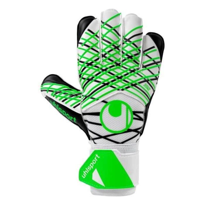 Uhlsport Goalkeeper Gloves Soft Advanced - White/Black/Fluo Green