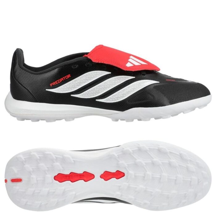 adidas Predator League Fold-over Tongue TF Immortal DNA - Core Black/Footwear White Lucid Red Kids