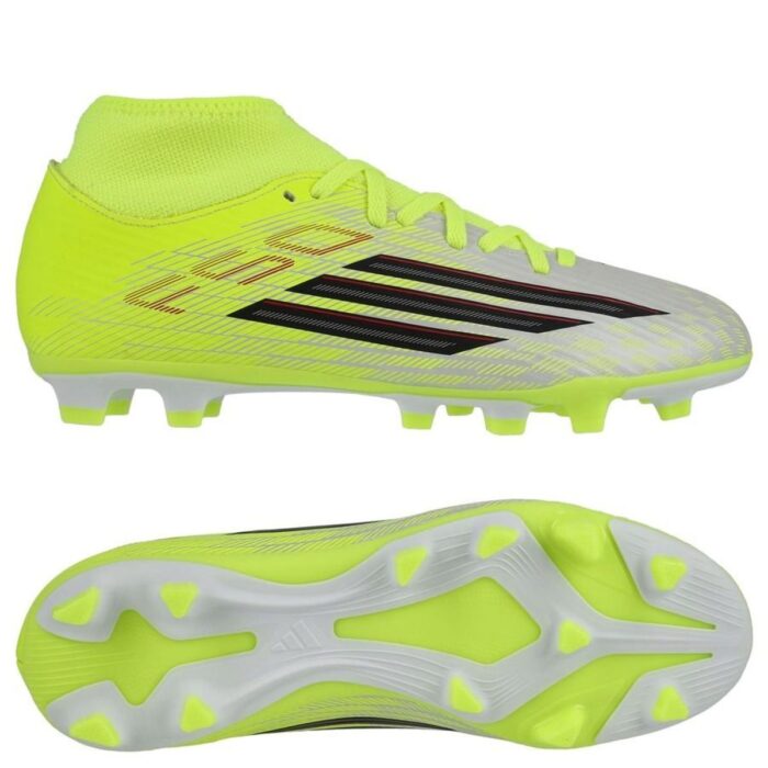 adidas F50 Club Mid FxG Born For Goals - Solar Yellow/Core Black/Lucid Red Kids